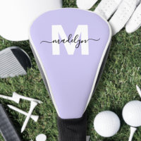 Purple Lavender Initial Name Monogram