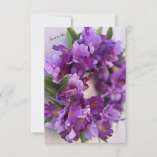 Purple & lavender Iris  Note Card