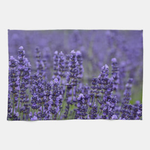 Purple lavender meadow towel