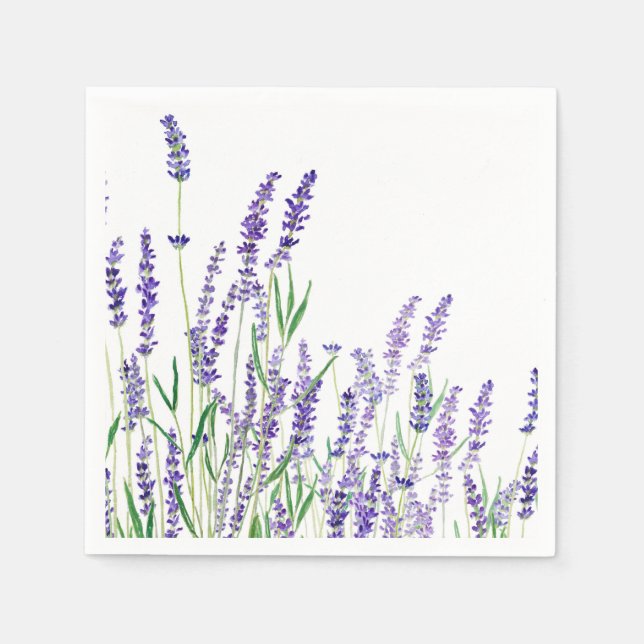 purple lavender napkins (Front)