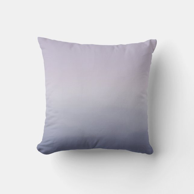 Purple Lavender Ombre Throw Pillow (Front)