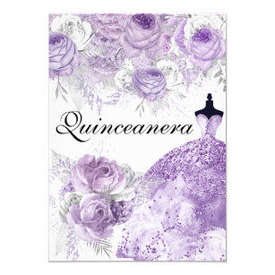 Quinceanera Purple Invitations 4