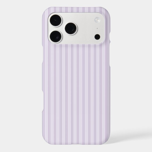 Purple Lavender Stripes Case-Mate iPhone Case (Back)