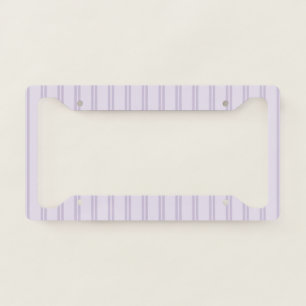 Purple Lavender Stripes License Plate Frame