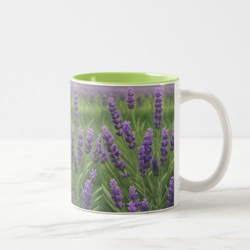 purple lavender Two_Tone coffee mug