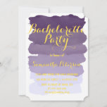 Purple Lavender Watercolor Bachelorette Party Invitation at Zazzle