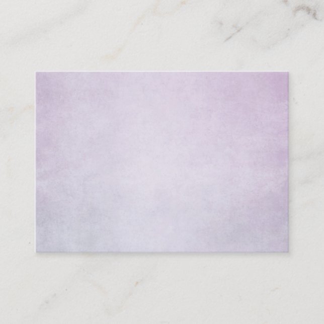 Purple Lavender Watercolor Personalized Background Business Card (Front)