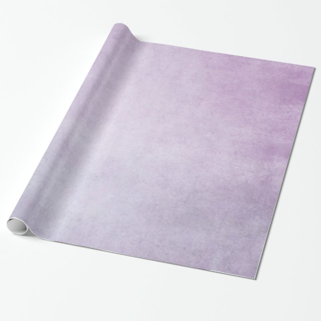 Purple Lavender Watercolor Personalized Background Wrapping Paper (Unrolled)