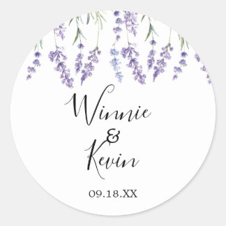 Purple, Lavender Wedding Stickers