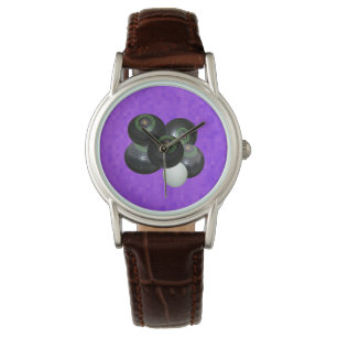 Purple Lawn Bowls, Ladies Wrist Watch