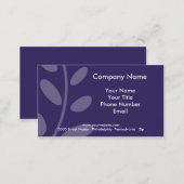 Purple Leaf Business Card (Front/Back)