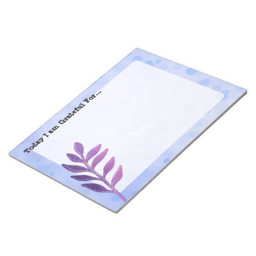 Purple Leaf Daily Gratitude Notepad