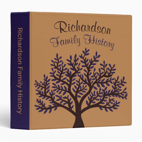 Purple Leaf Family History Organization Genealogy 3 Ring Binder