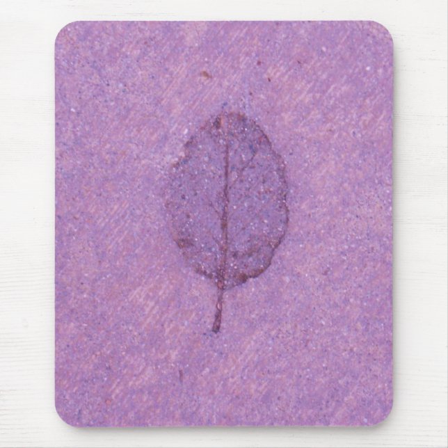 Purple Leaf fossil Mouse Pad (Front)
