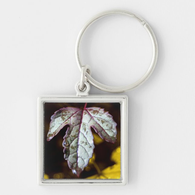 Purple Leaf Keychain (Front)