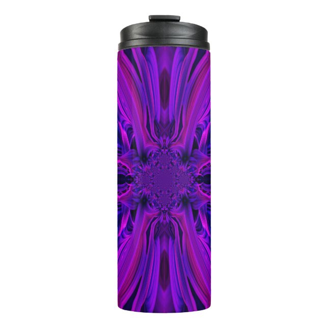 Purple Leaf Thermal Tumbler (Front)