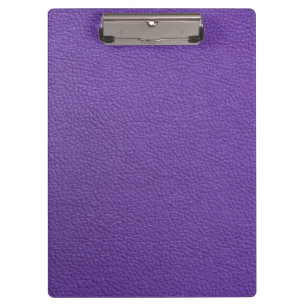 Purple leather clipboard