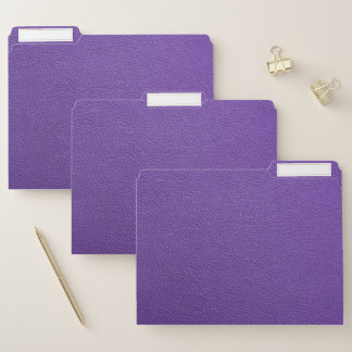 Purple leather file folder