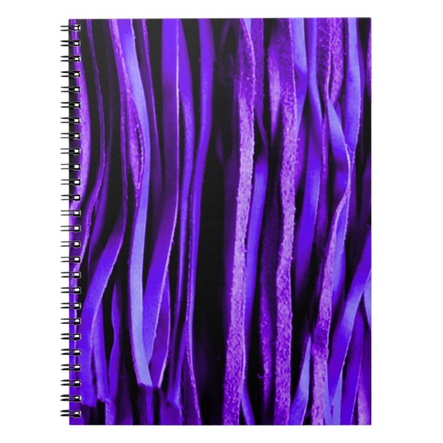 Purple Leather Fringe Fun and Fancy Notebook (Front)
