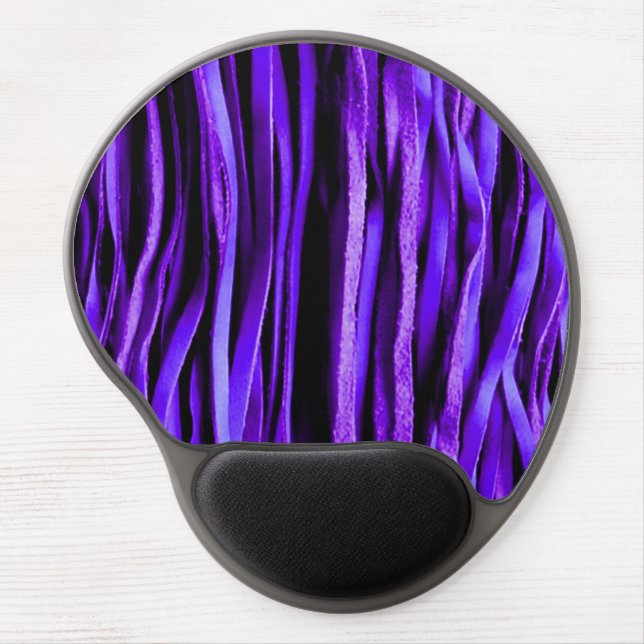 Purple Leather Fringe Mouse Pad (Front)