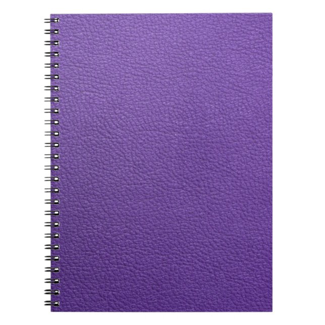 Purple leather  notebook (Front)