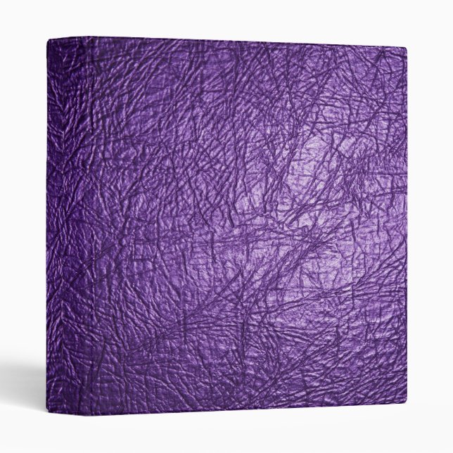 purple leather texture binder (Front/Spine)