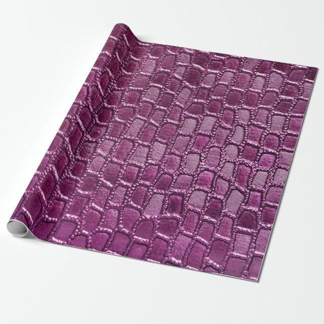 Purple leather texture wrapping paper (Unrolled)