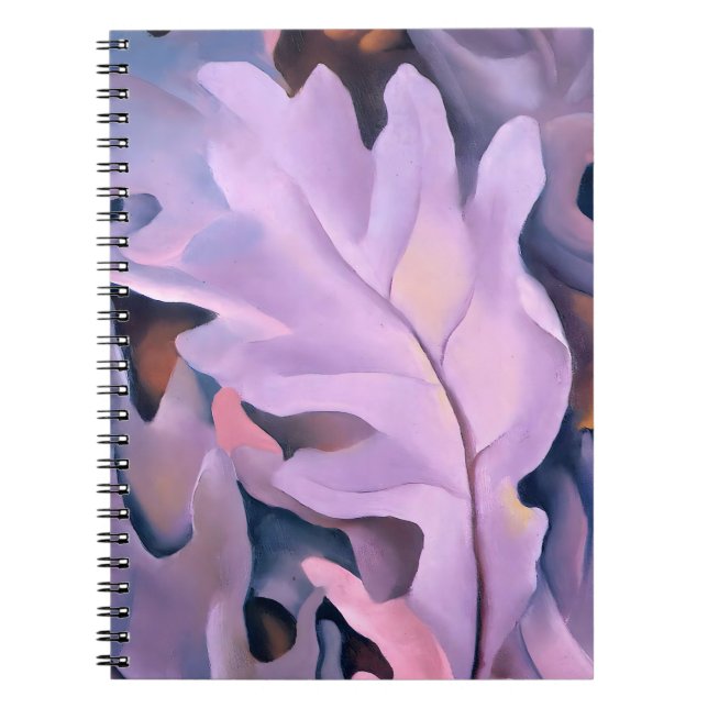 Purple Leaves by Georgia Okeeffe Notebook (Front)