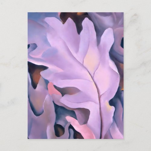 Purple Leaves by Georgia Okeeffe Postcard