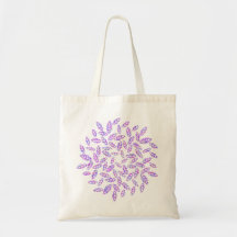 Purple Leaves Mandala Shopping /