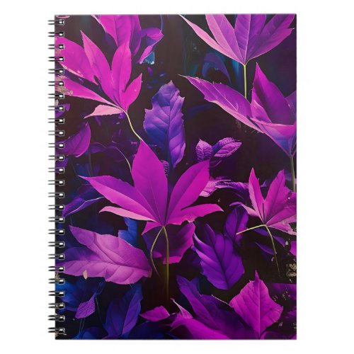 Purple Leaves Notebook