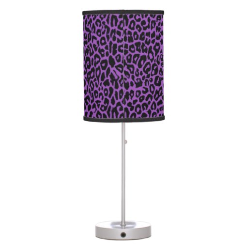 Purple Leopard Animal Print Lamp | Zazzle