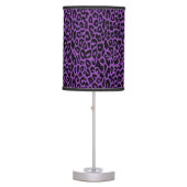 Purple Leopard Animal Print Lamp (Front)