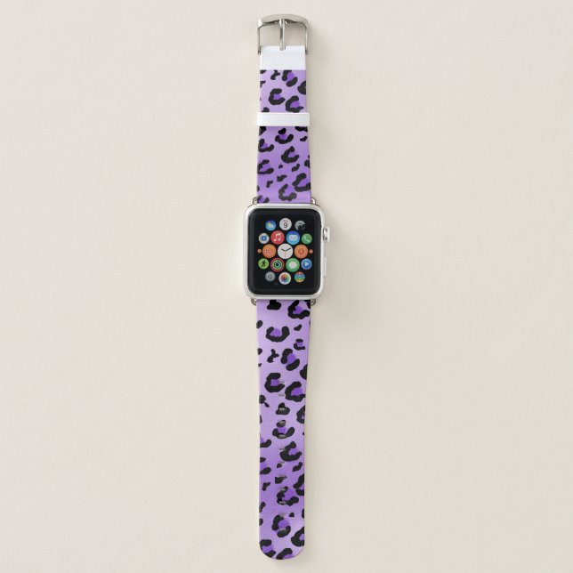 Purple Leopard Apple Watch Band (Front)