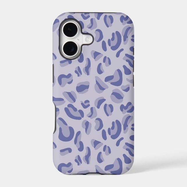 Purple Leopard Pattern Lavender Iphone Case (Back)