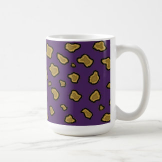 Purple Leopard Print Coffee Mug