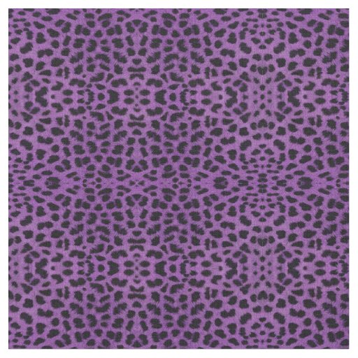 Purple Leopard Print Fabric