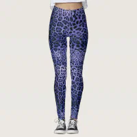 Purple Leopard Print Leggings