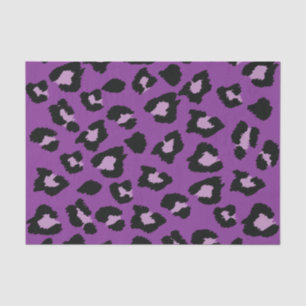Purple Leopard Print Tissue Paper