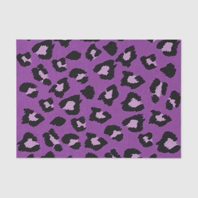 Purple Leopard Print Tissue Paper (Front)
