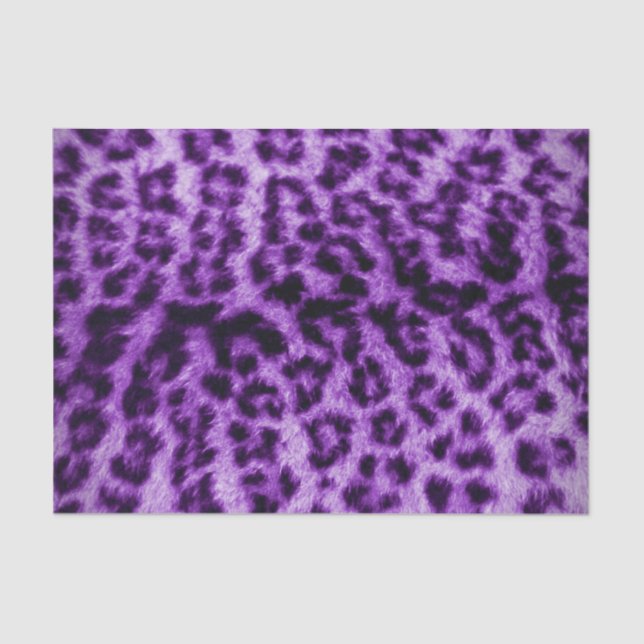 Purple Leopard Print Tissue Paper (Front)
