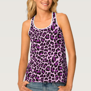 Purple Leopard Skin Spots Tank Top