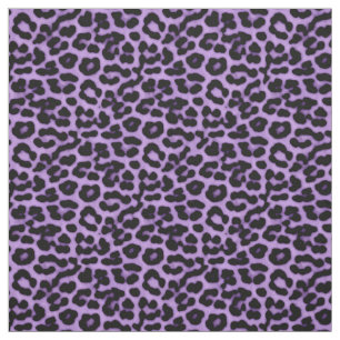 Purple Leopard Spots Print Pattern Fabric