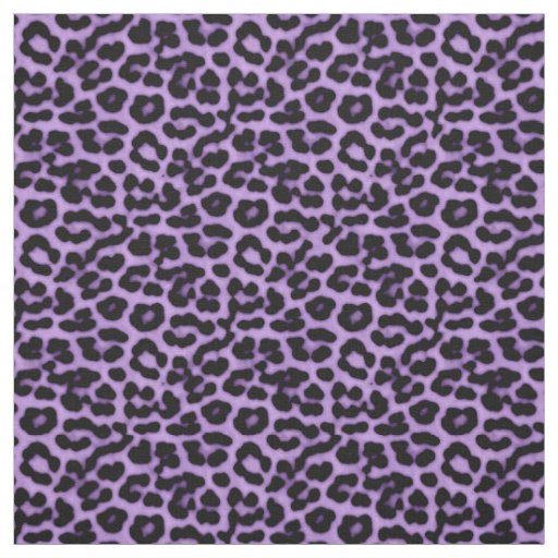 Purple Leopard Spots Print Pattern Fabric