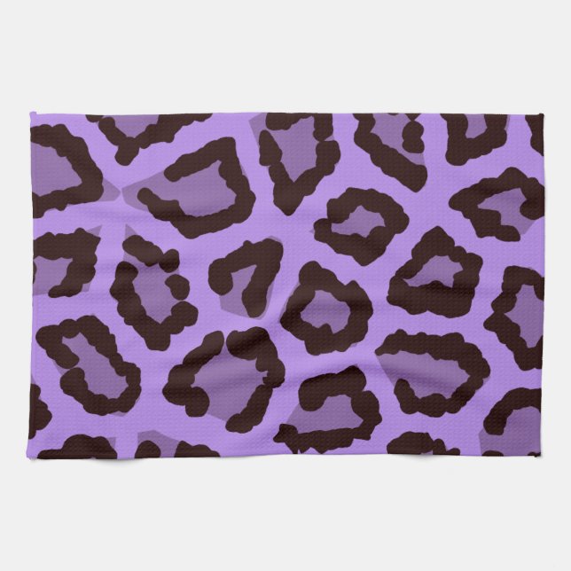 Purple Leopard Towel (Horizontal)