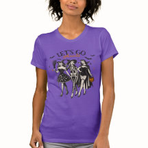 Purple Let's Go Ghouls Tee