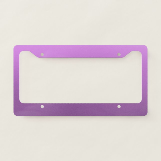 Purple  license plate frame (Front)