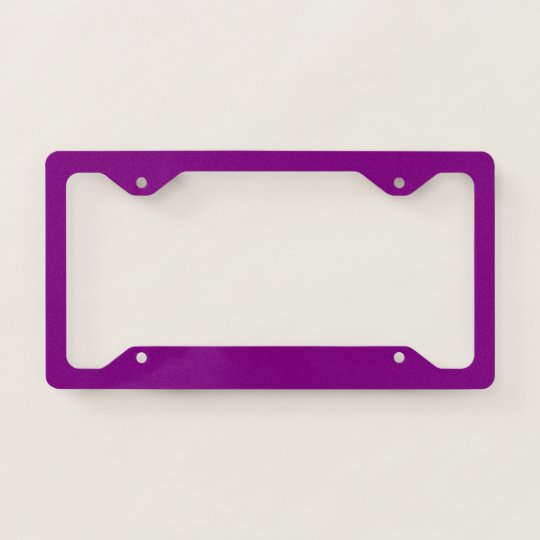 Purple License Plate Frame