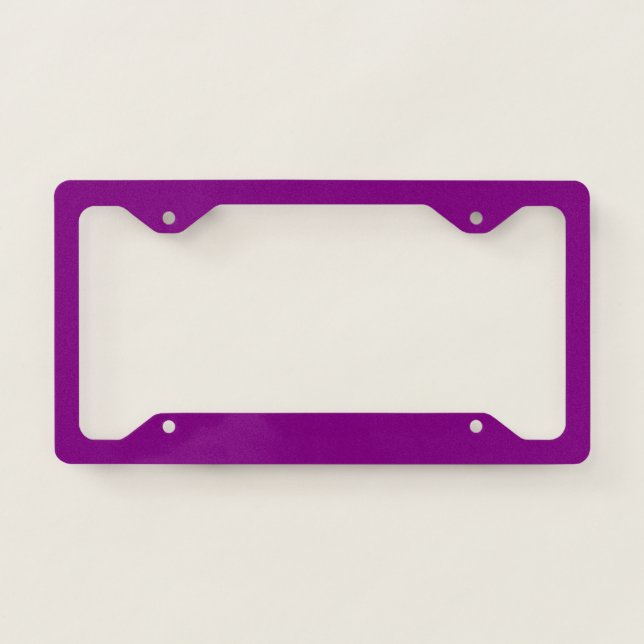 Purple License Plate Frame (Front)