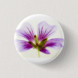 Purple Light Flower Tiles Stone Coaster Button